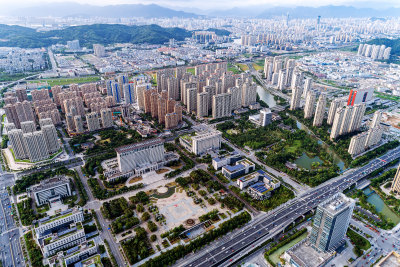 俯瞰瓯海新城