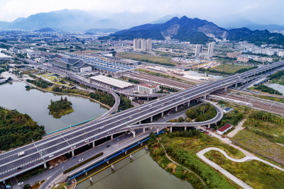 俯瞰瓯海大道