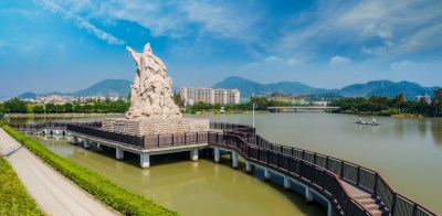 塘河文化地标 组照6 塘河魂雕塑