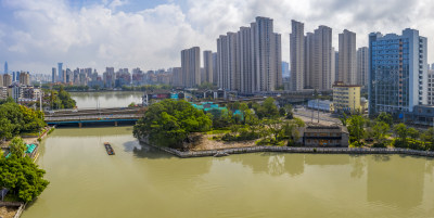 塘河文化地标 组照3 古榕春晓公园
