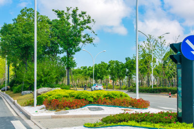 瓯江口市政设施风景线