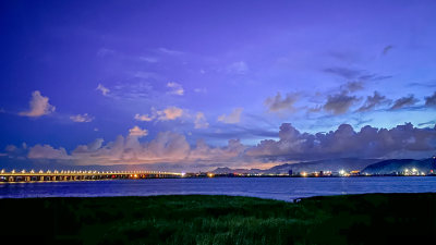 夜景模式的海思公园