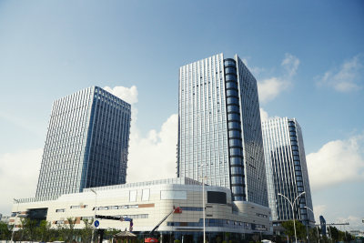 《潮起瓯江口·海上花园美》组照之二 ，新时代广场，未来的经济地标。