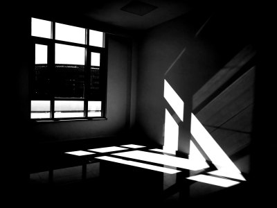 教学楼的光影