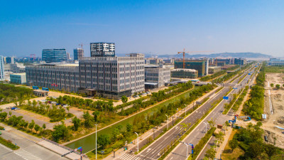 空中俯瞰，瓯江口新城模样已现