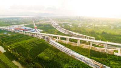 空中俯瞰，瓯江口新城模样已现