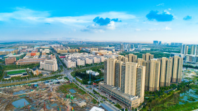空中俯瞰，瓯江口新城模样已现