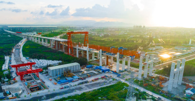空中俯瞰，瓯江口新城模样已现