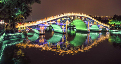 塘河夜画