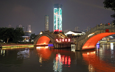 塘河夜画