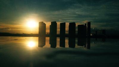 夕阳西下