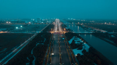 瓯江口夜景