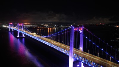 瓯江北口大桥夜景
