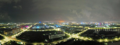 海经区夜景全景