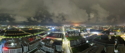 海经区夜景全景